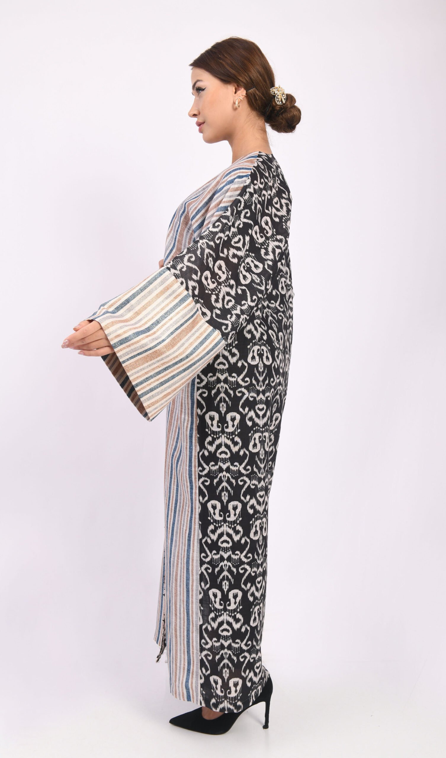 Ivory Aura Blazer Abaya - Görsel 7